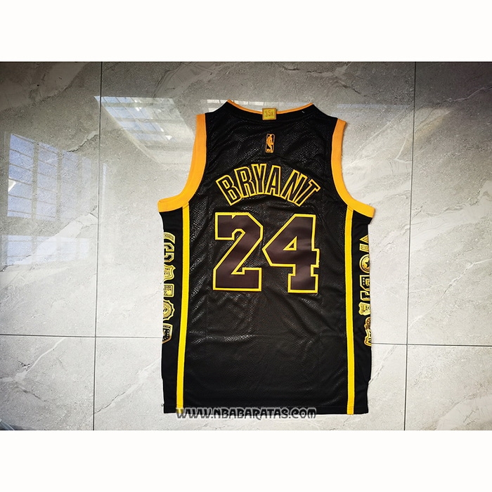 Camiseta Los Angeles Lakers Kobe Bryant #24 Retired Negro